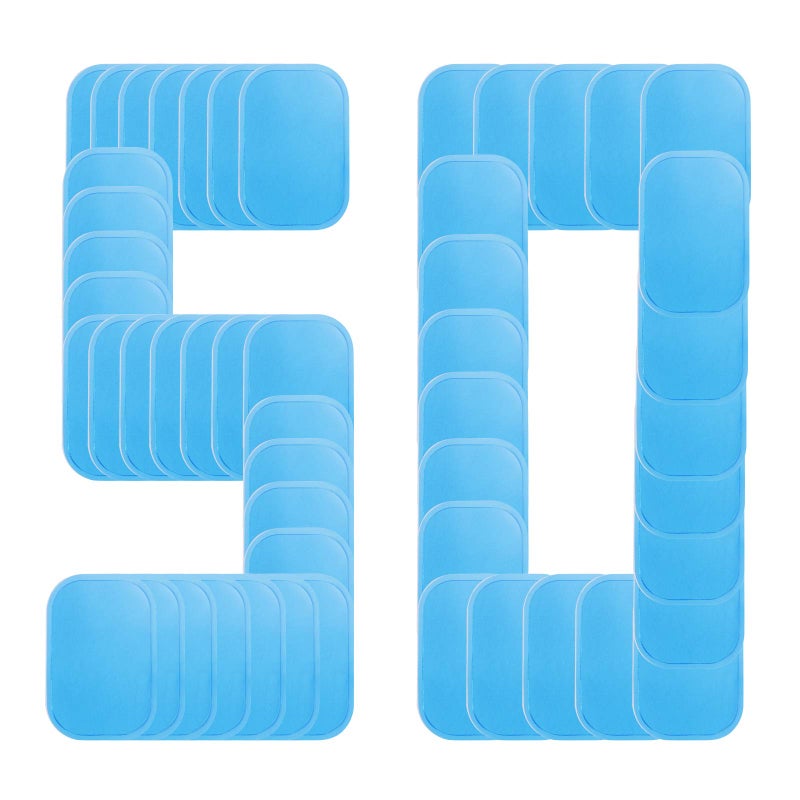 UYGHHK 50 Pcs/25 Pack Gel Pads for Abs Stimulator Ab Trainer Replacement Gel Sheet for EMS AB Stimulator Gel Pads for All Abdominal Belts Muscle Trainer ABS Toner (Large 50) - Image 1